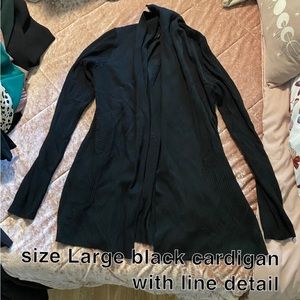 Black cardigan